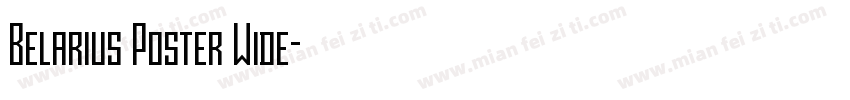 Belarius Poster Wide字体转换